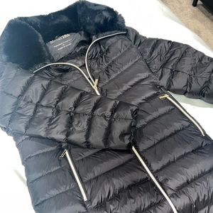 Michael Kors removable fur, puffer jacket